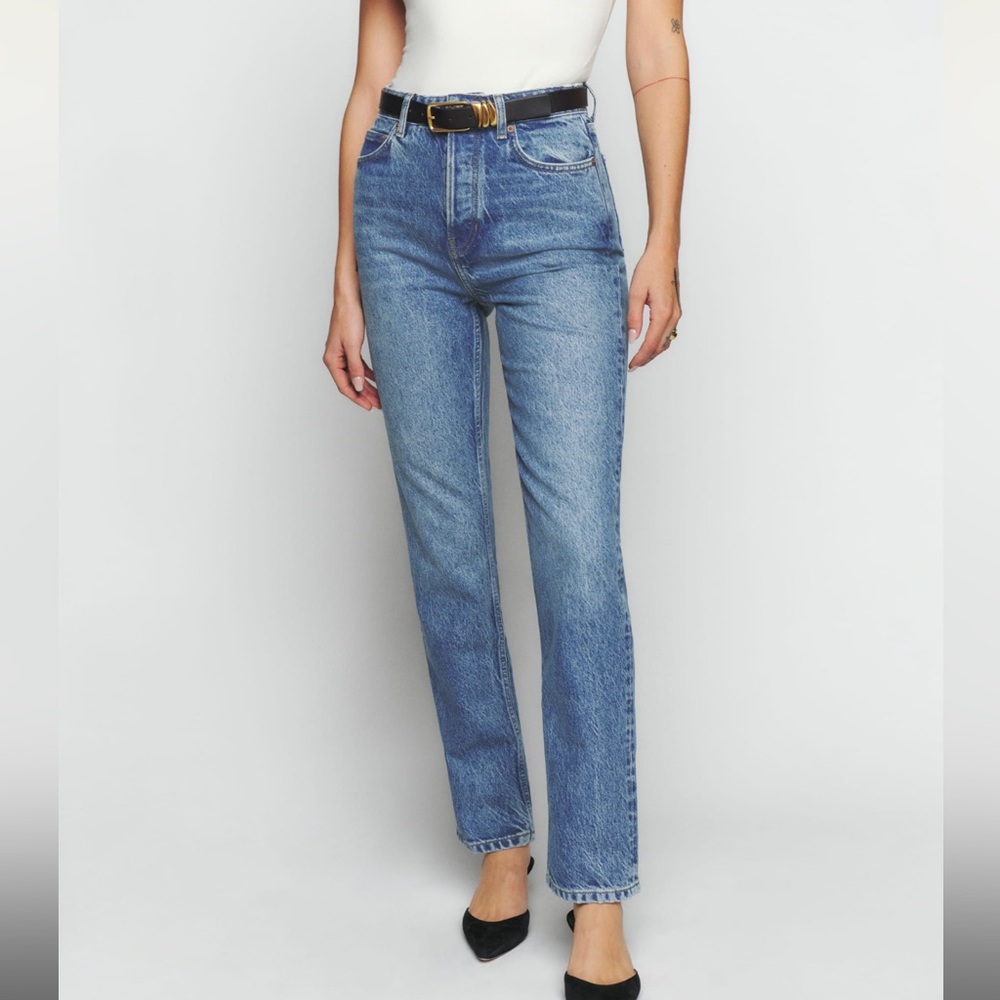 NWT Reformation Cynthia Straight Leg Jeans in Colorado Sz 29